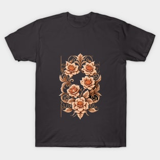 Its Fine , Im Fine , everything is Fine, "Enchanted Blooms: Pen and Ink Pin Flowers" T-Shirt